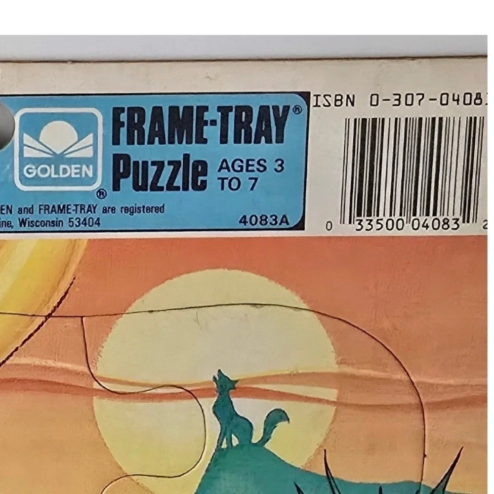 Golden The Chipmunks Frame-Tray Puzzle Kids 1990 2-Pack Alvin Simon Theodore
